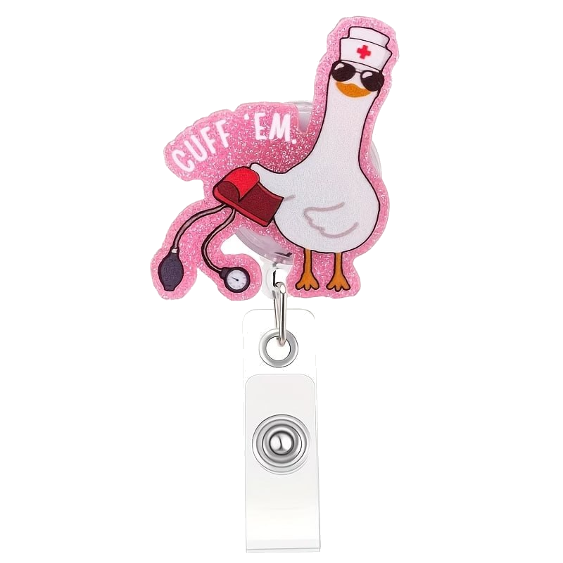 Nurse goose Cuff Em retractable badge reel