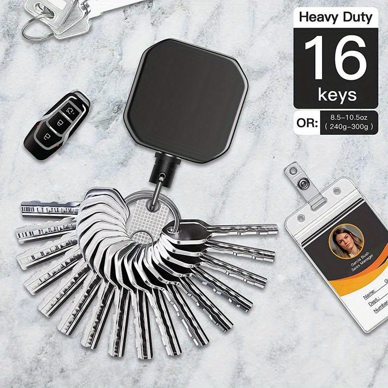 Heavy-Duty Retractable Badge Reel & Key Holder