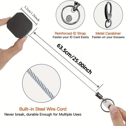 Heavy-Duty Retractable Badge Reel & Key Holder