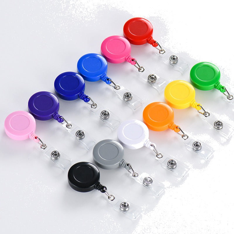 Classic Retractable Badge Reel — ID Holder with Snap Strap