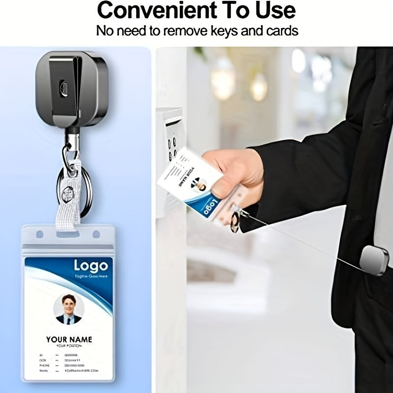 Heavy-Duty Retractable Badge Reel & Key Holder