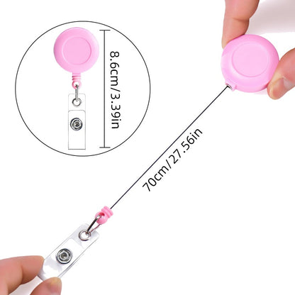 Classic Retractable Badge Reel — ID Holder with Snap Strap