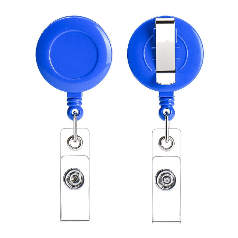Classic Retractable Badge Reel — ID Holder with Snap Strap