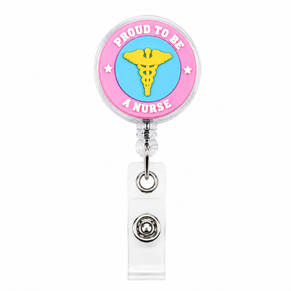 'Proud To Be A Nurse' Retractable Badge Reel